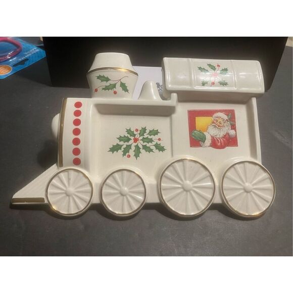 Lenox Porcelain Holiday Santa Dish - Picture 1 of 7